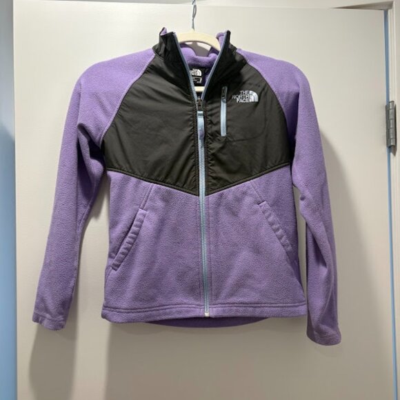 THE NORTH FACE: Glacier Fleece Track Jacket Girls Size M 10/12 - Picture 1 of 4